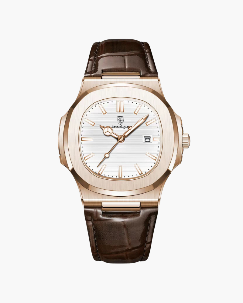 Lisbon Leather Watch - Iron & Oak