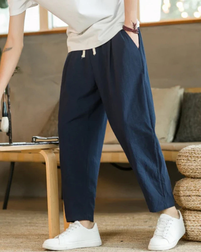 Cancun Cotton Pantalon - Iron & Oak