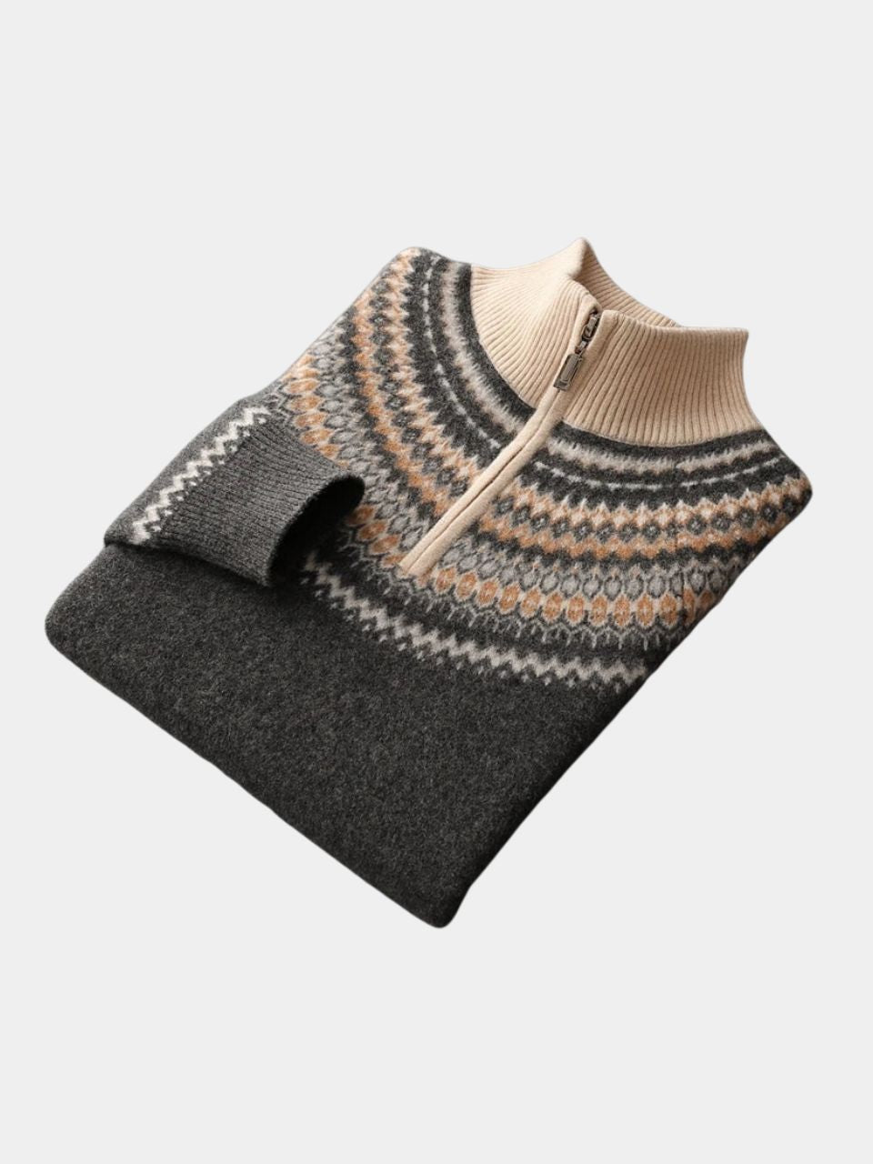 Valenbourg Nordic Knit Sweater - Iron & Oak