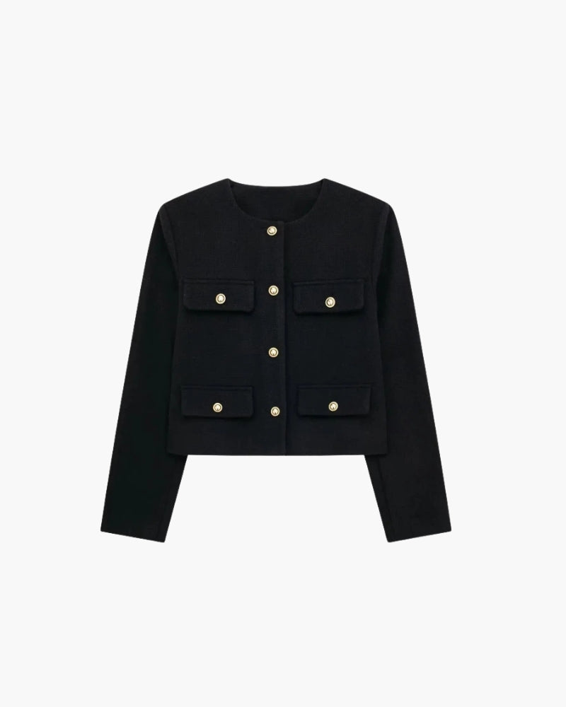 Savile Crop Blazer - Iron & Oak