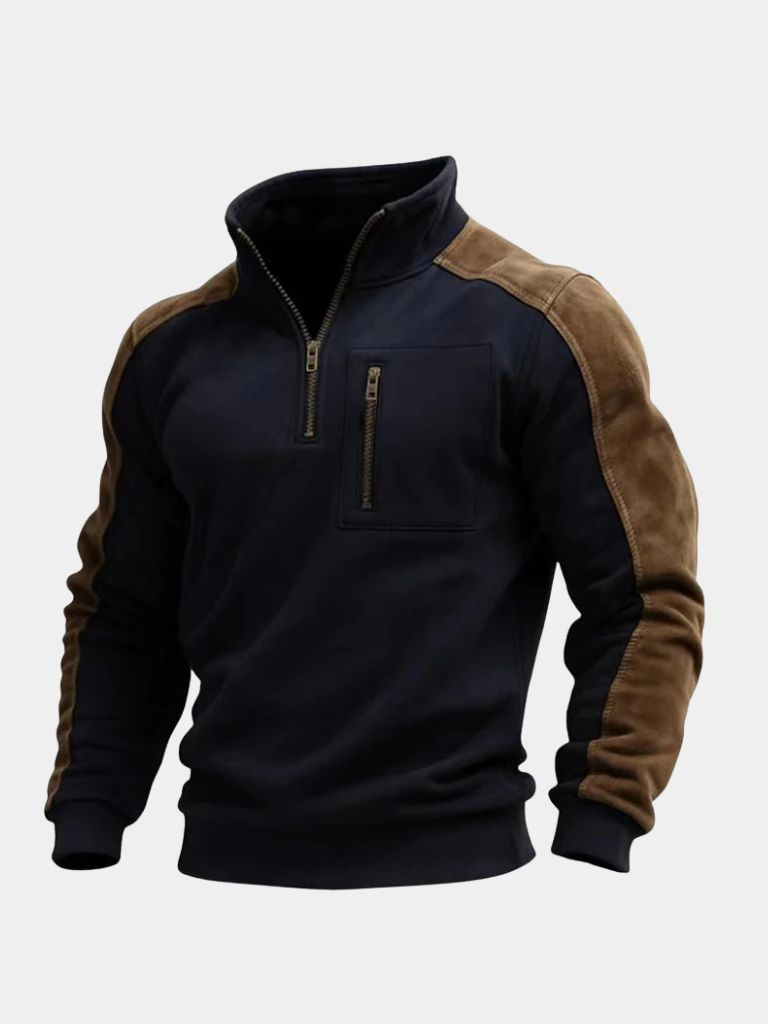 Urban Explorer High Collar Quarter Zip Pullover - Iron & Oak