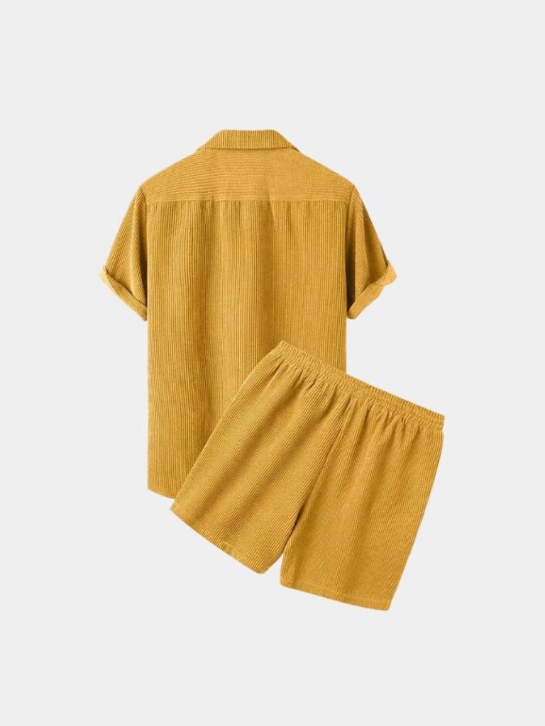 Summer Corduroy Set Shorts and Shirt - Iron & Oak
