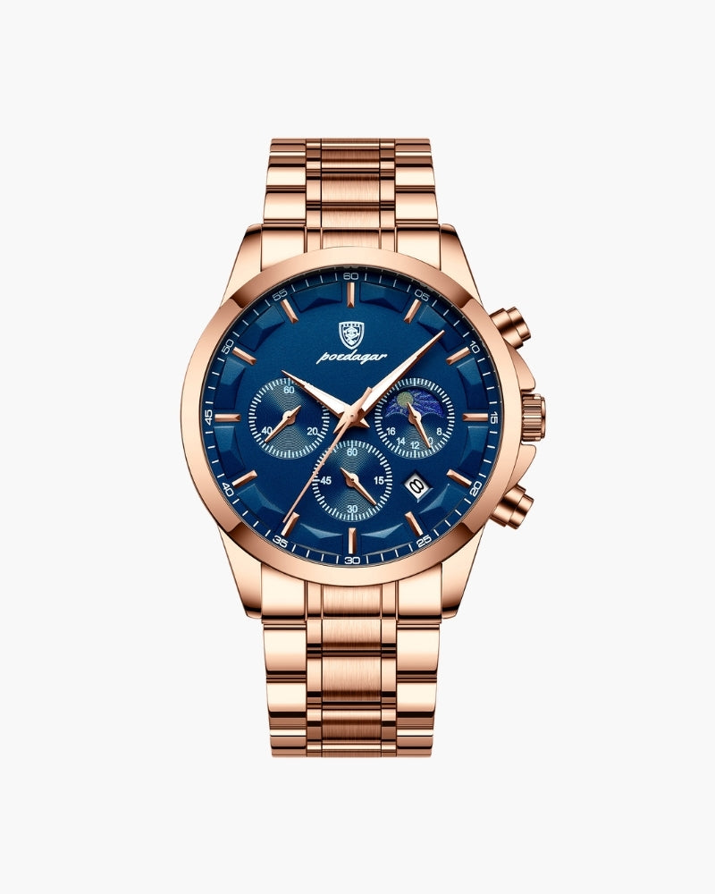 Precision Chronograph Steel Watch - Iron & Oak