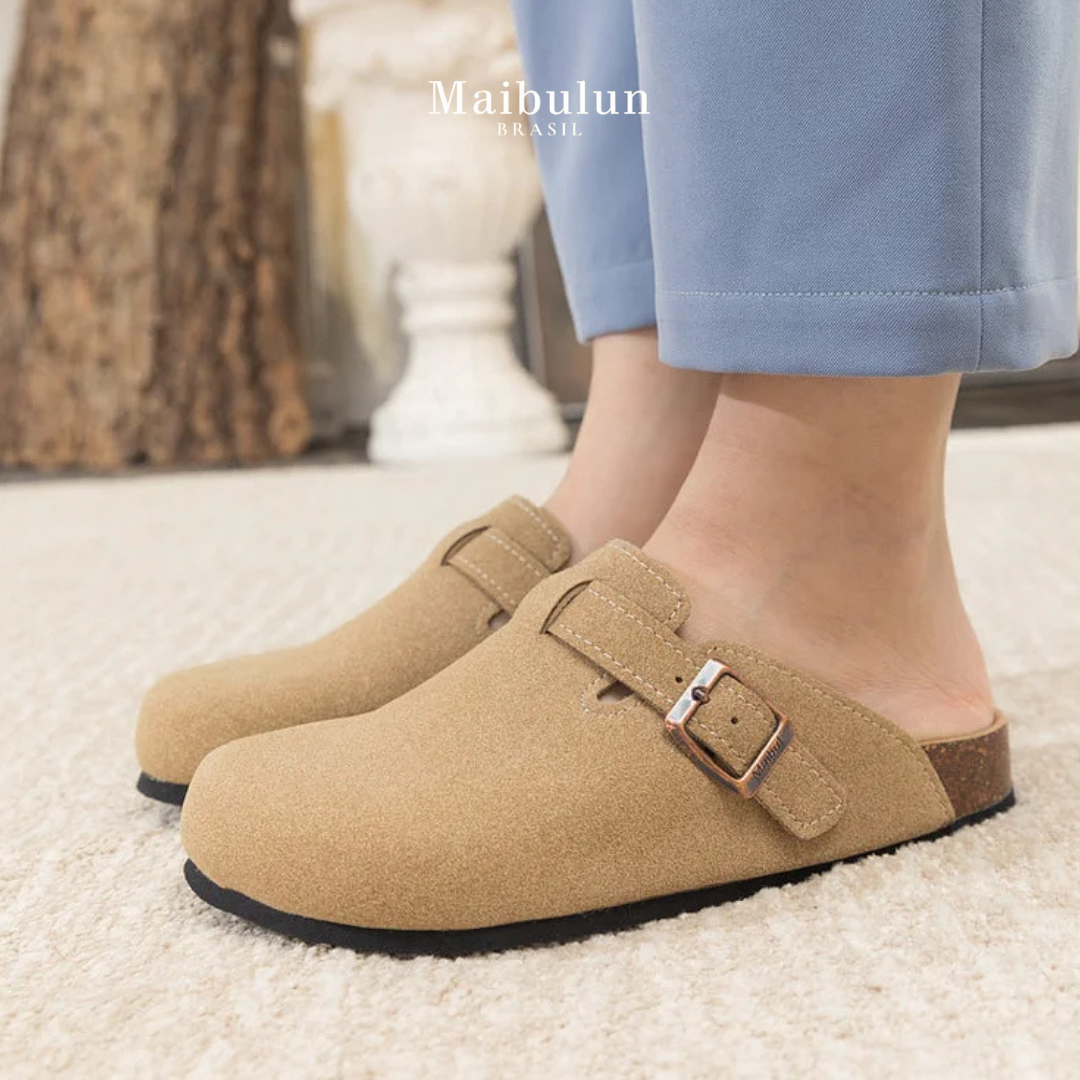 Pucon Suede Clog - Light Brown | Iron & Oak
