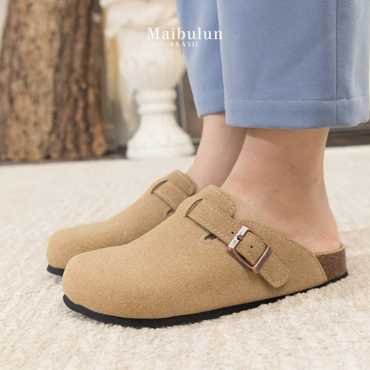 Pucon Suede Clog - Light Brown | Iron & Oak