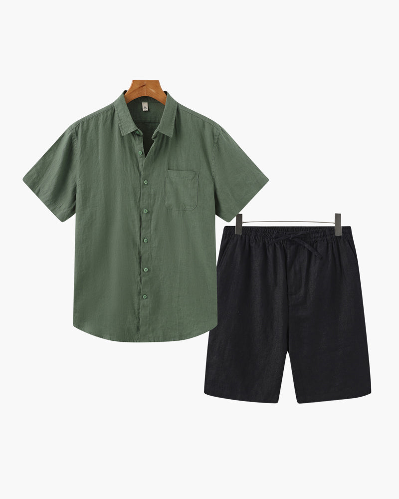 Linen Combo (Shorts) - Iron & Oak