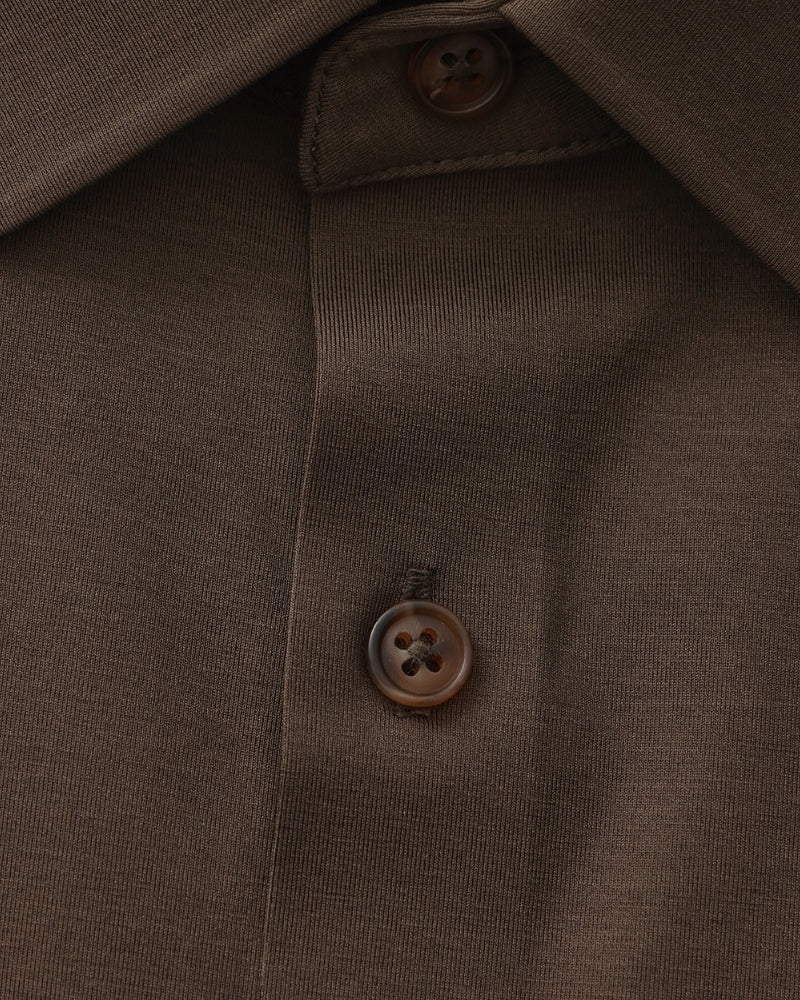 Tailored Cotton Flex Shirt - Iron & Oak