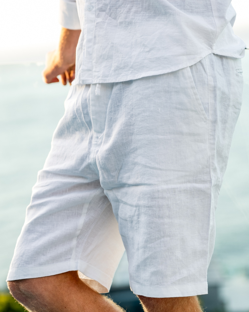 Casablanca - Premium Linen Shorts - Iron & Oak