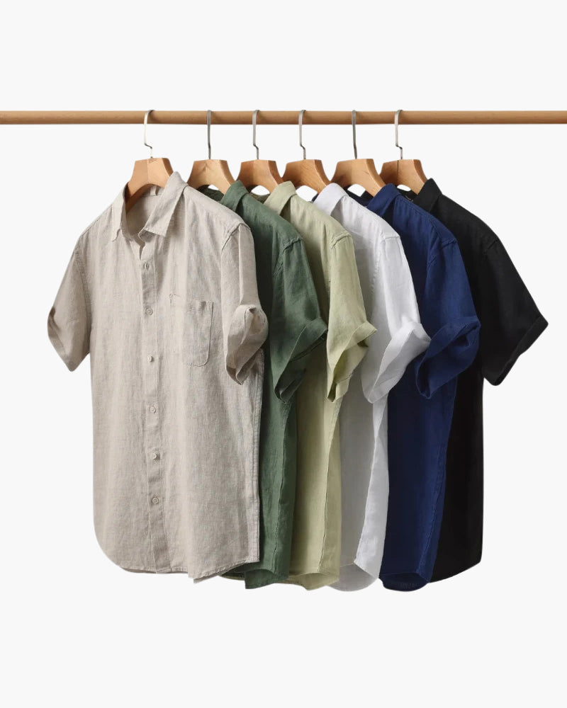 Cape Town - Linen Shirt (Shortsleeve) - Iron & Oak