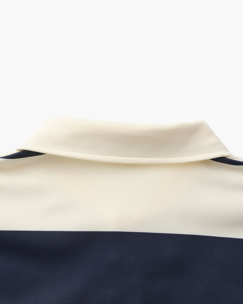 Vintage Stripe Rugby Polo - Iron & Oak