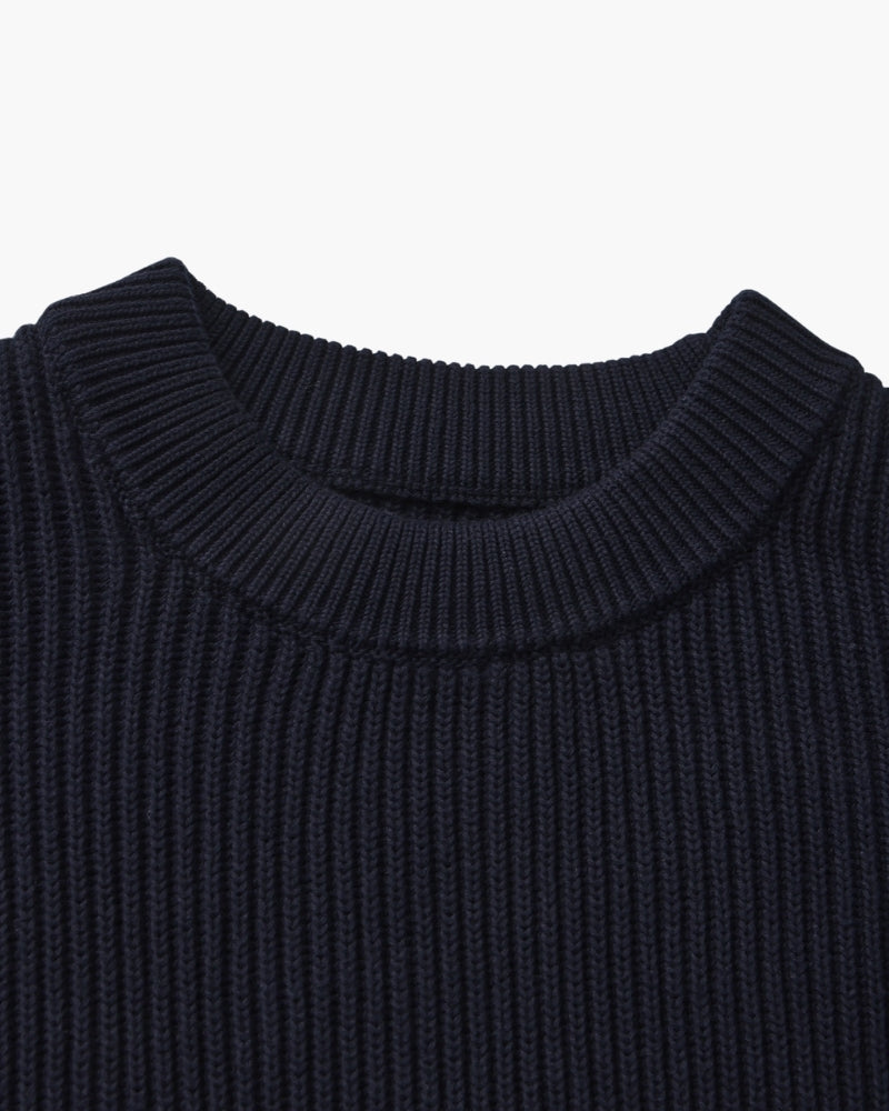 Rib Knit Crewneck - Iron & Oak