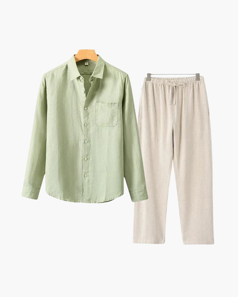 Linen Combo (Longsleeve) - Iron & Oak