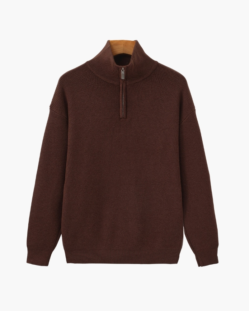 Refined Half-Zip Knit Pullover - Iron & Oak