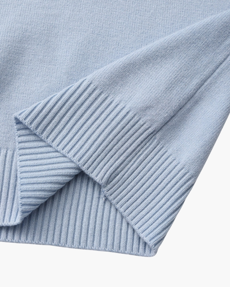 Essential Ribbed Mock Neck Sweater - Iron & Oak