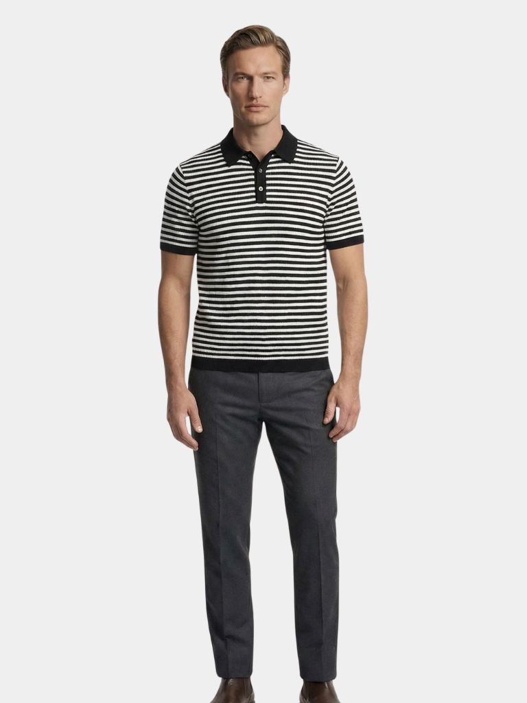 Stripe Class Polo - Iron & Oak