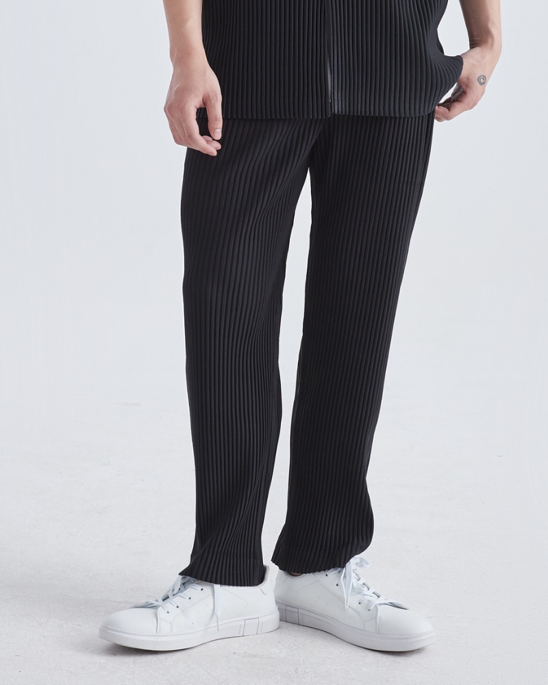 Ribbed Cotton Pantalon - Iron & Oak