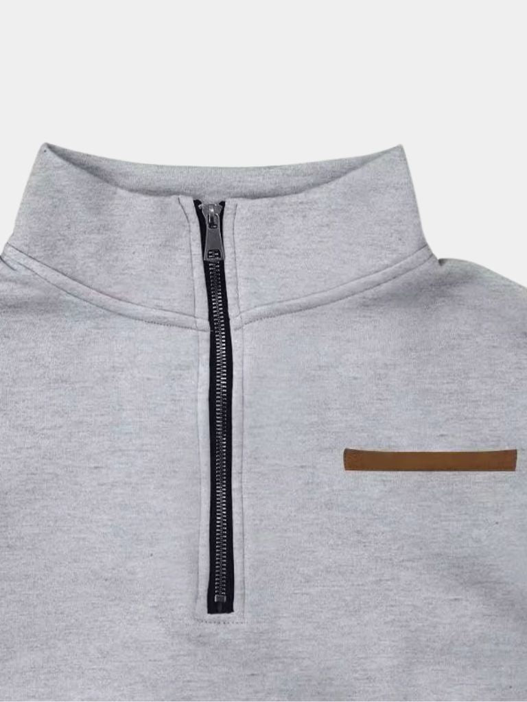 Slate Urban High Collar Pullover - Iron & Oak