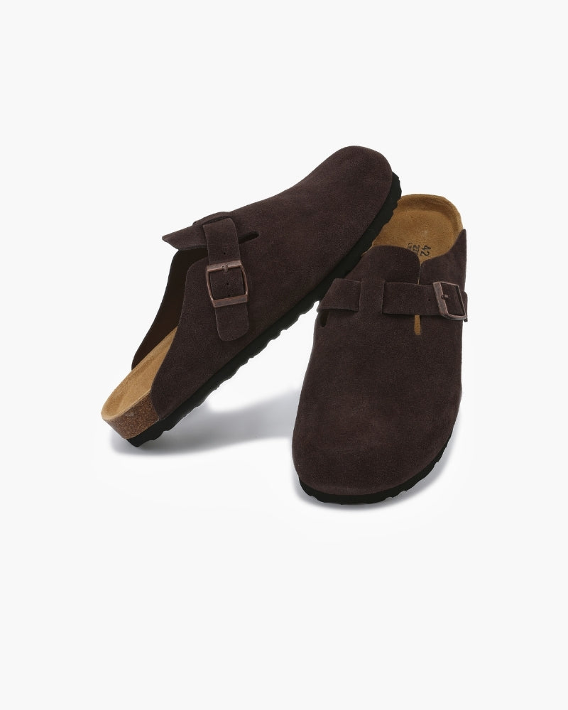 Suede Clogs - Iron & Oak