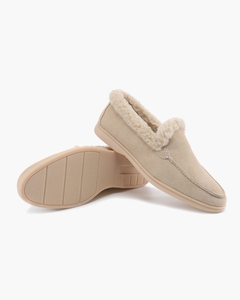 Fur-Lined Premium Loafers - Iron & Oak
