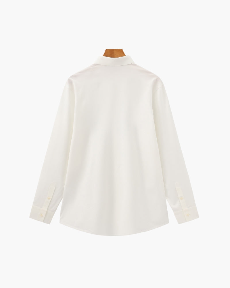 Tailored Cotton Flex Shirt - Iron & Oak