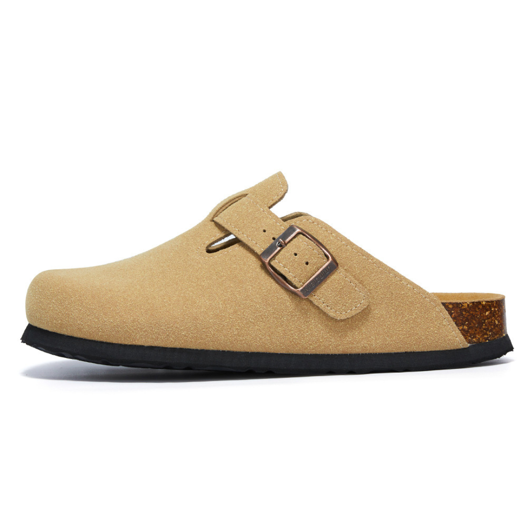 Pucon Suede Clog - Light Brown | Iron & Oak