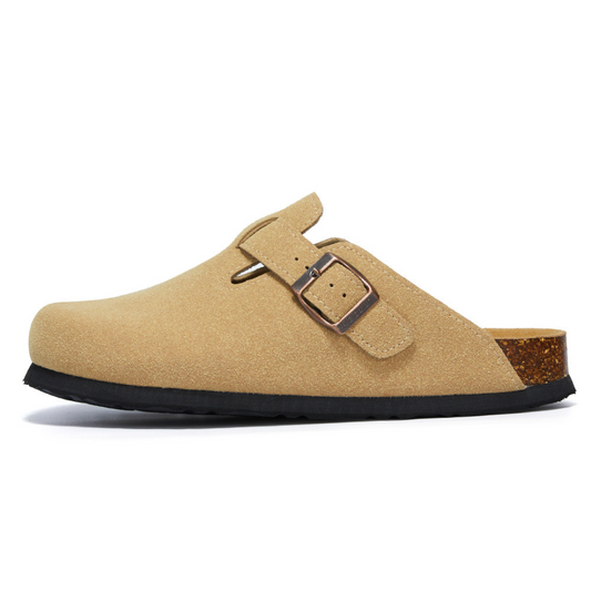 Pucon Suede Clog - Light Brown | Iron & Oak