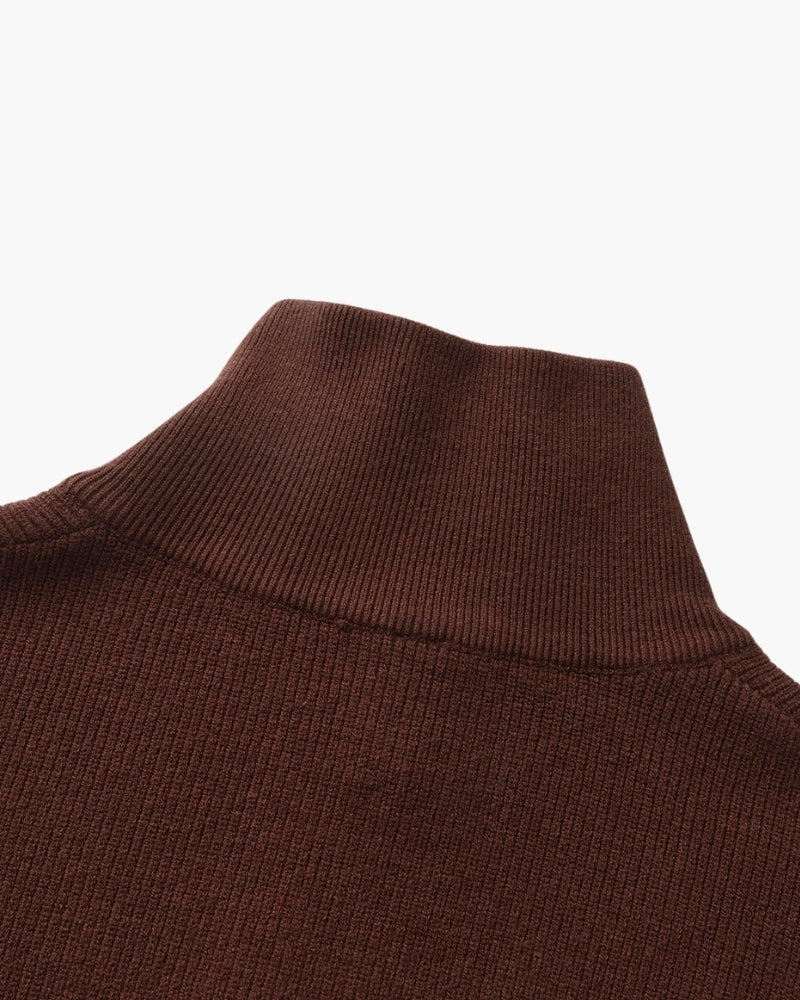Refined Half-Zip Knit Pullover - Iron & Oak