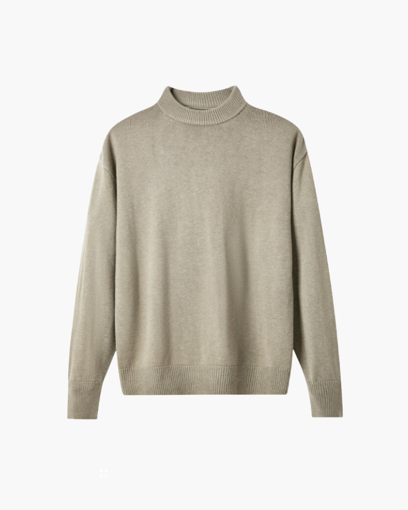100% Premium Wool Turtleneck - Iron & Oak