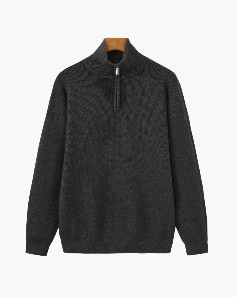 Refined Half-Zip Knit Pullover - Iron & Oak