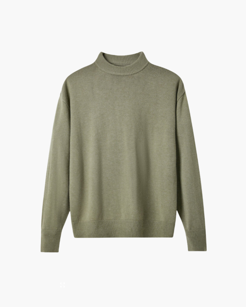 100% Premium Wool Turtleneck - Iron & Oak