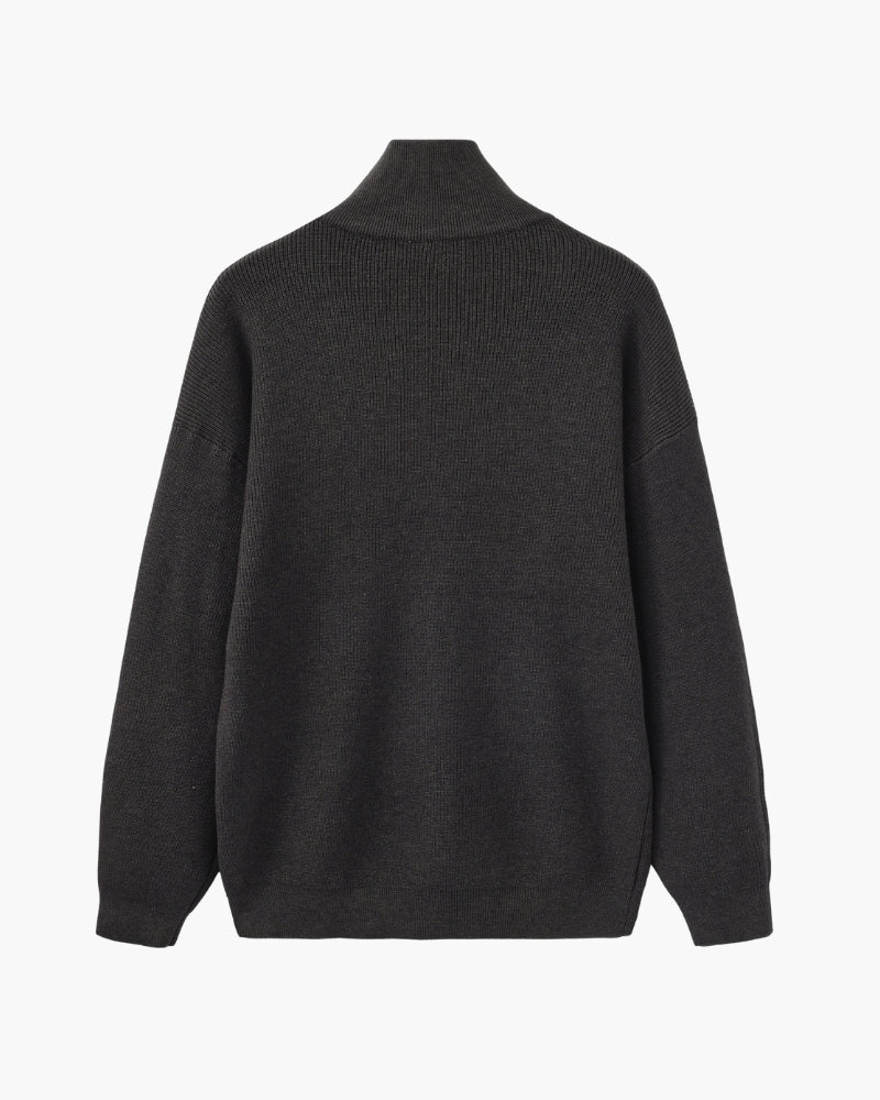 Refined Half-Zip Knit Pullover - Iron & Oak