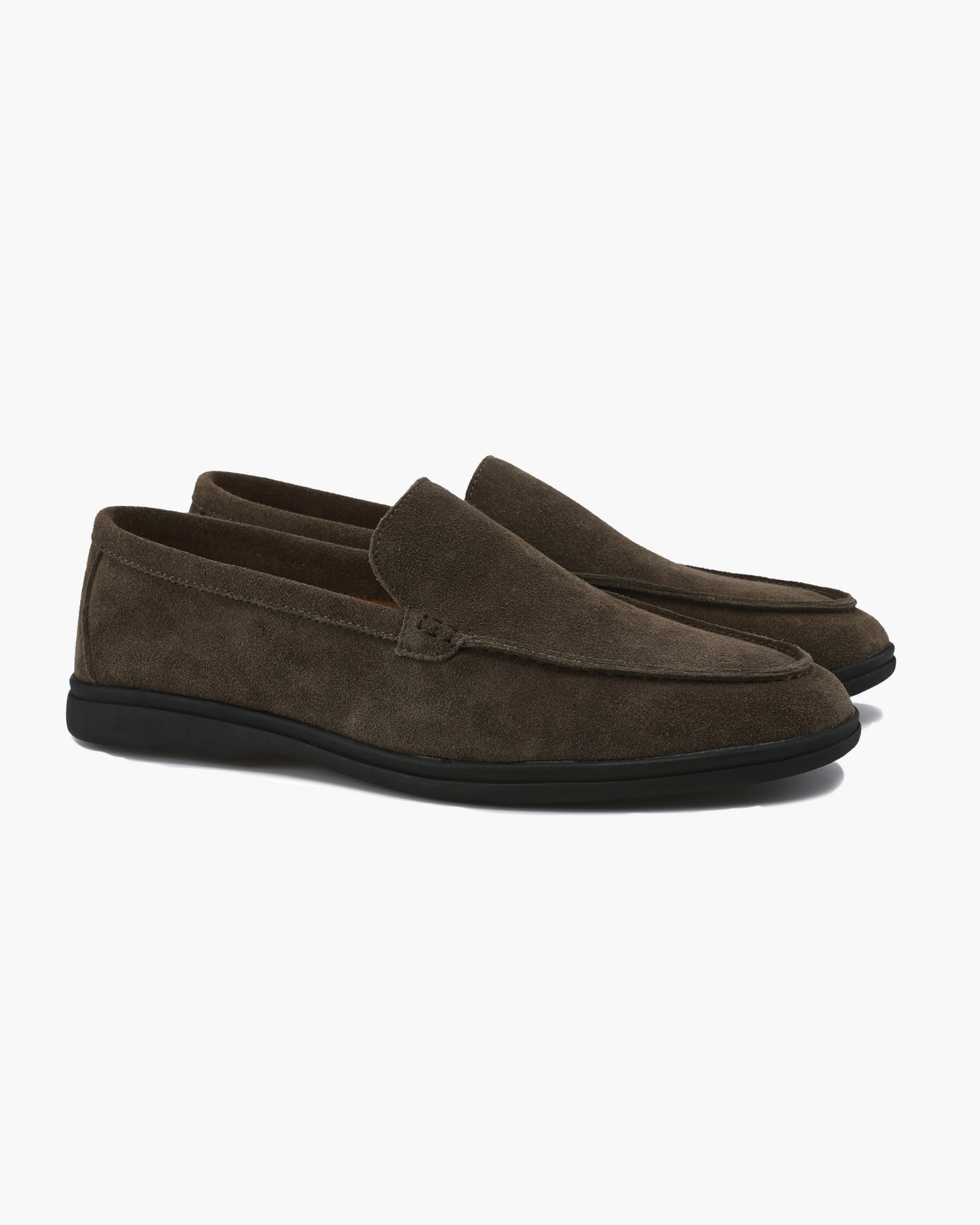 Premium Suede Loafers - Black Soles - Iron & Oak