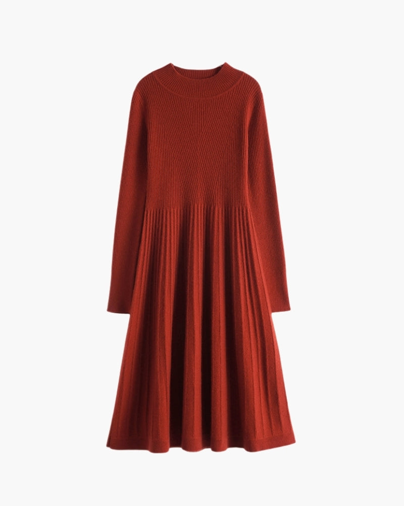 Pure Cashmere Flare Dress - Iron & Oak