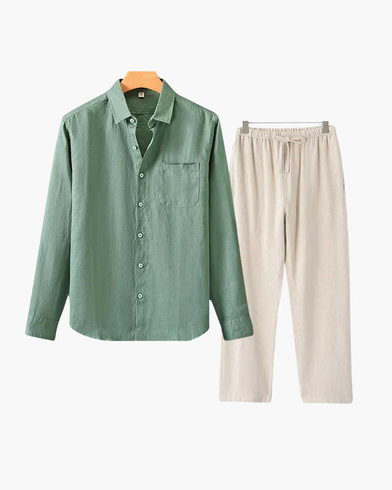 Linen Combo (Longsleeve) - Iron & Oak