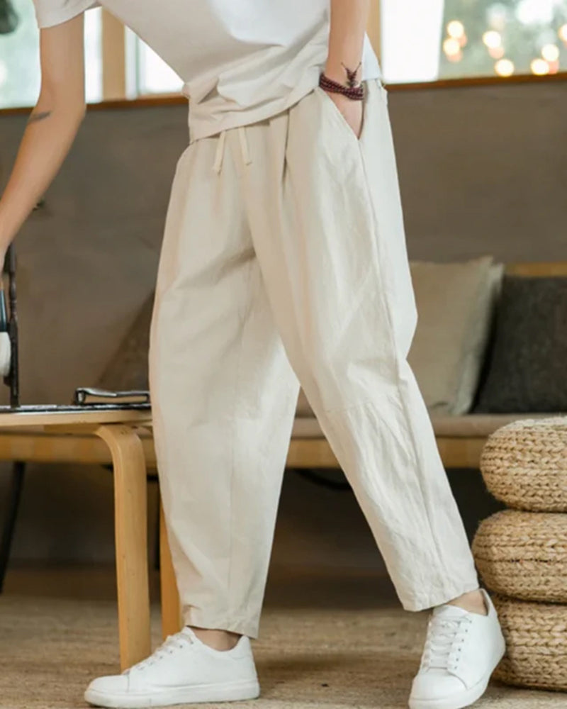 Cancun Cotton Pantalon - Iron & Oak