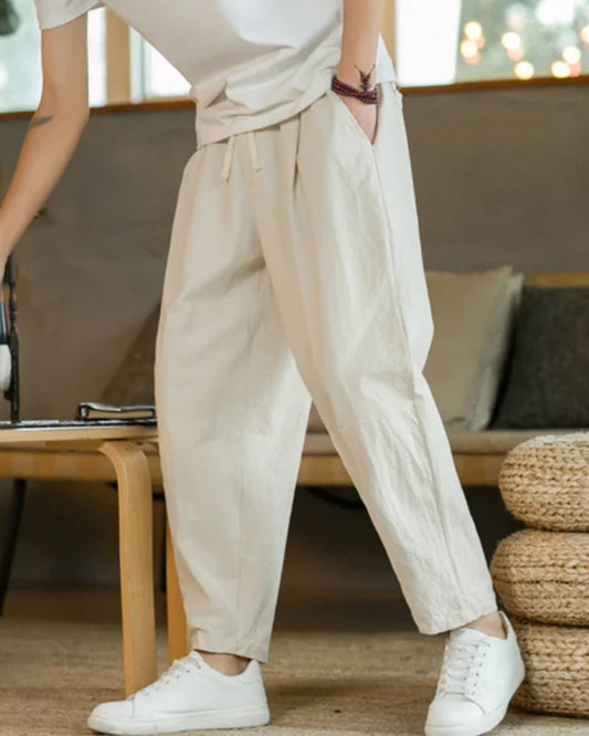 Cancun Cotton Pantalon - Iron & Oak