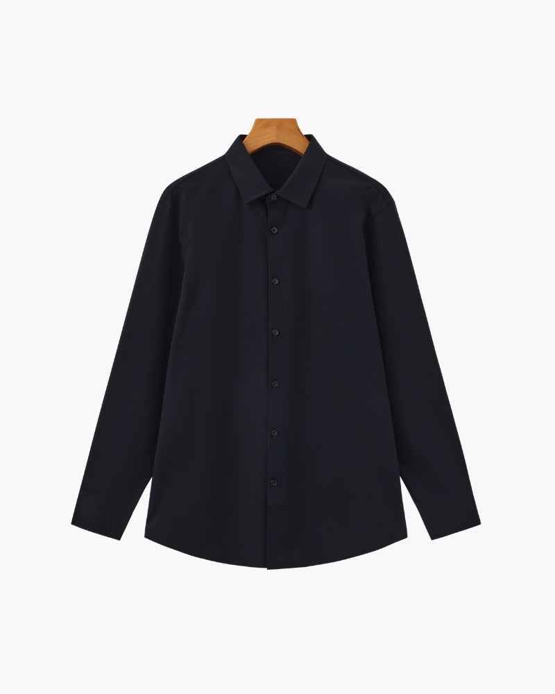 Tailored Cotton Flex Shirt - Iron & Oak