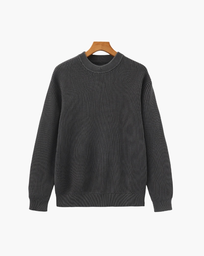 Rib Knit Crewneck - Iron & Oak