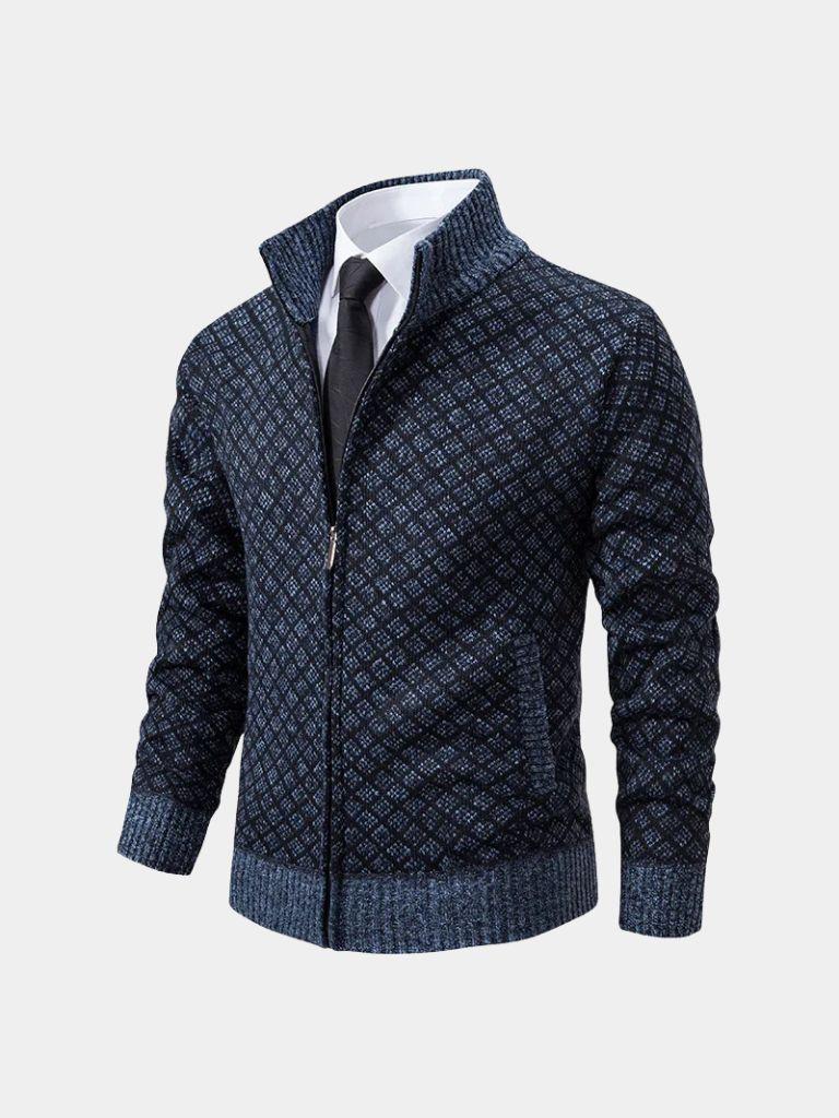 Vintage Jacquard Cardigan - Iron & Oak