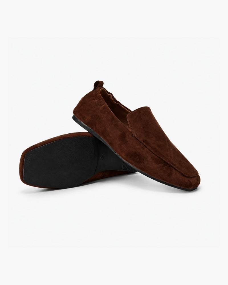 Premium Brown Suede Loafers - Iron & Oak