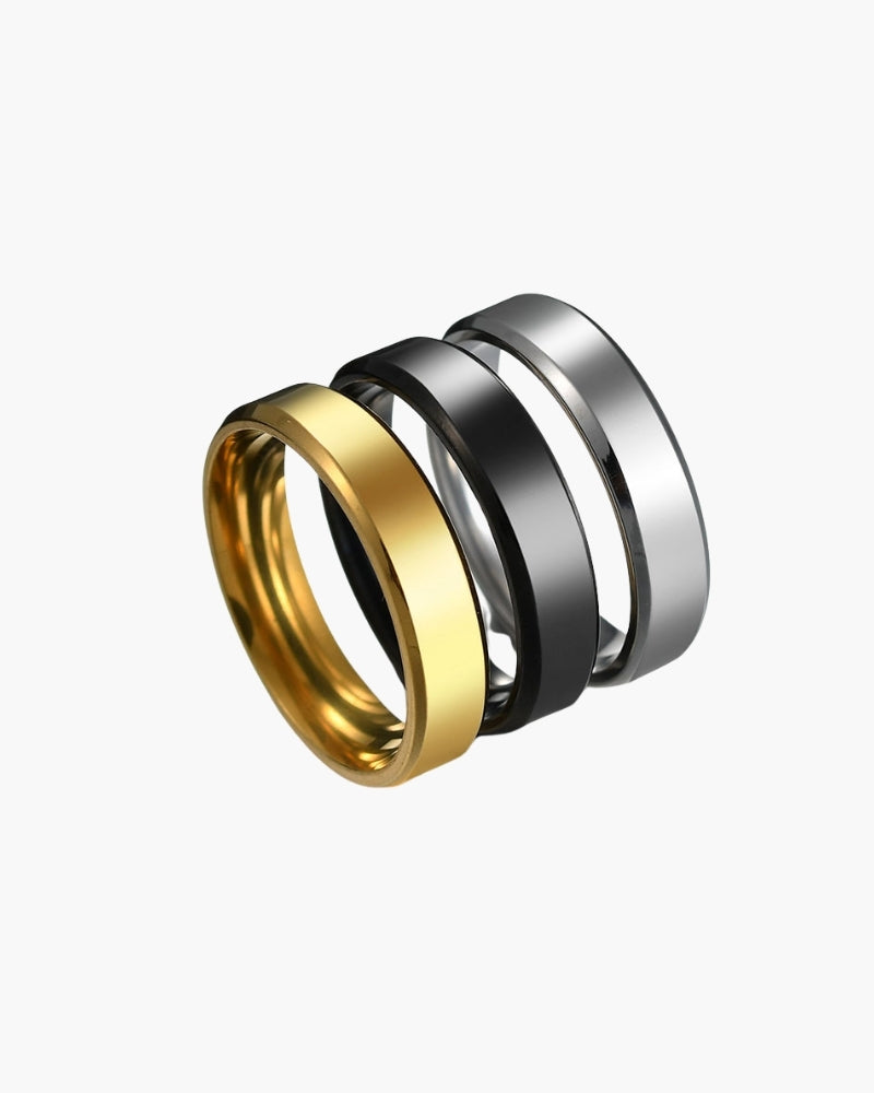 Trinity Steel Ring - Iron & Oak