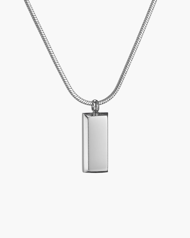 Axis Tag Pendant - Iron & Oak