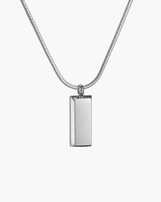 Axis Tag Pendant - Iron & Oak