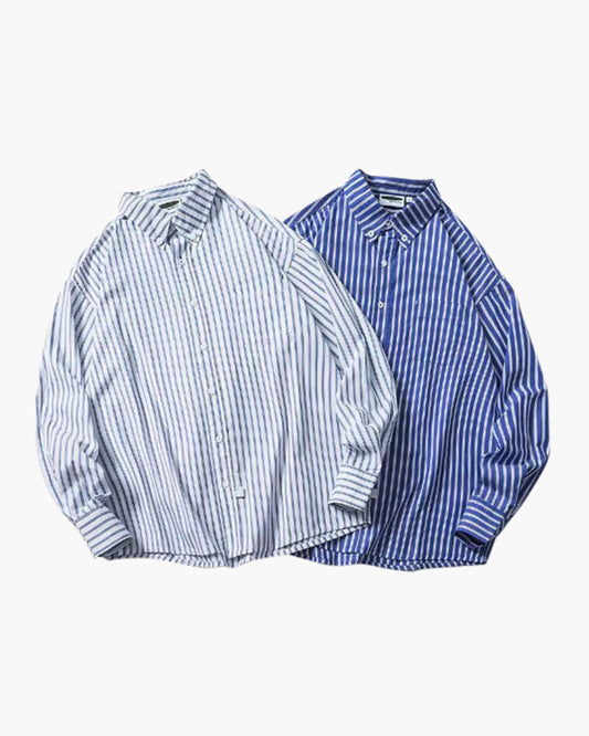 Oversized Striped Shirt - Iron & Oak