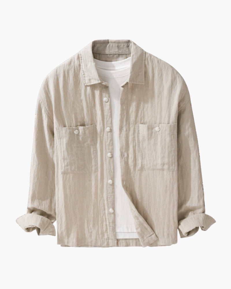 Portofino Overshirt - Iron & Oak