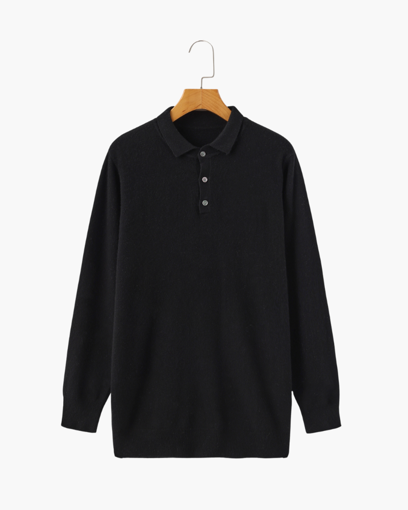 100% Cashmere Polo - Iron & Oak