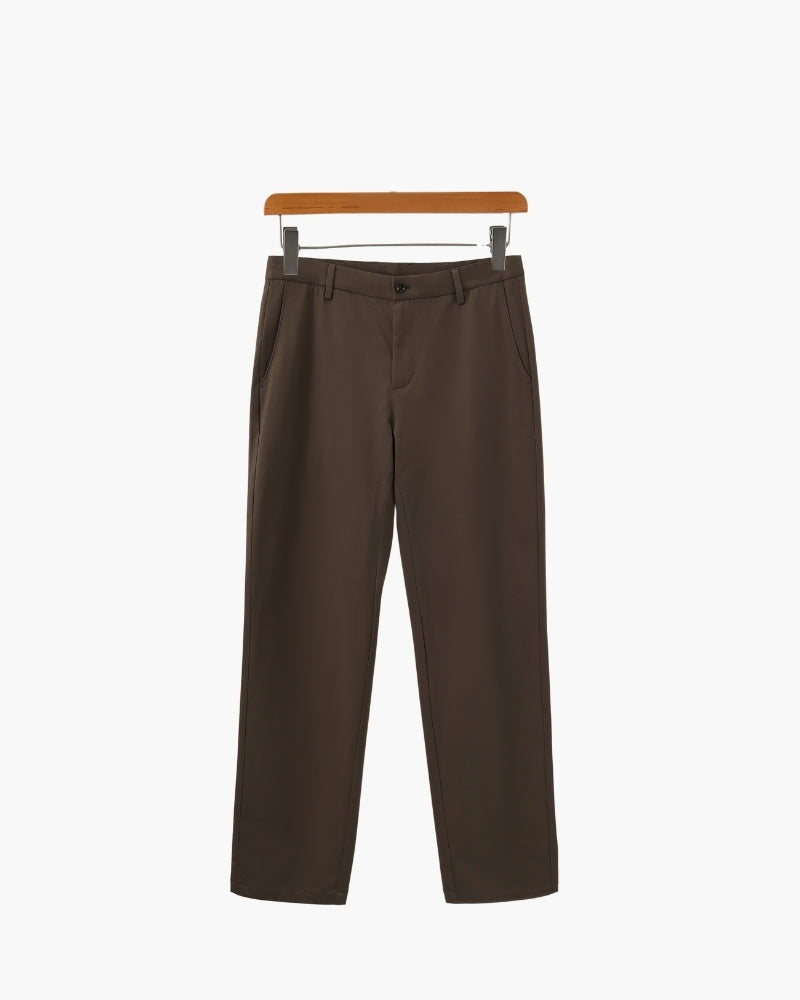 Wool Blend Trousers - Iron & Oak