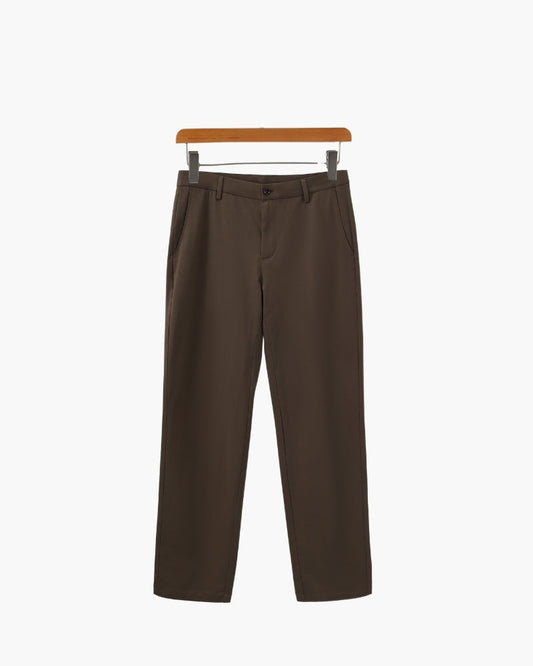 Wool Blend Trousers - Iron & Oak