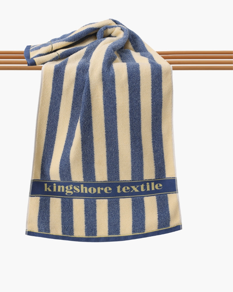 Coastal Stripe Hand Towel - Iron & Oak
