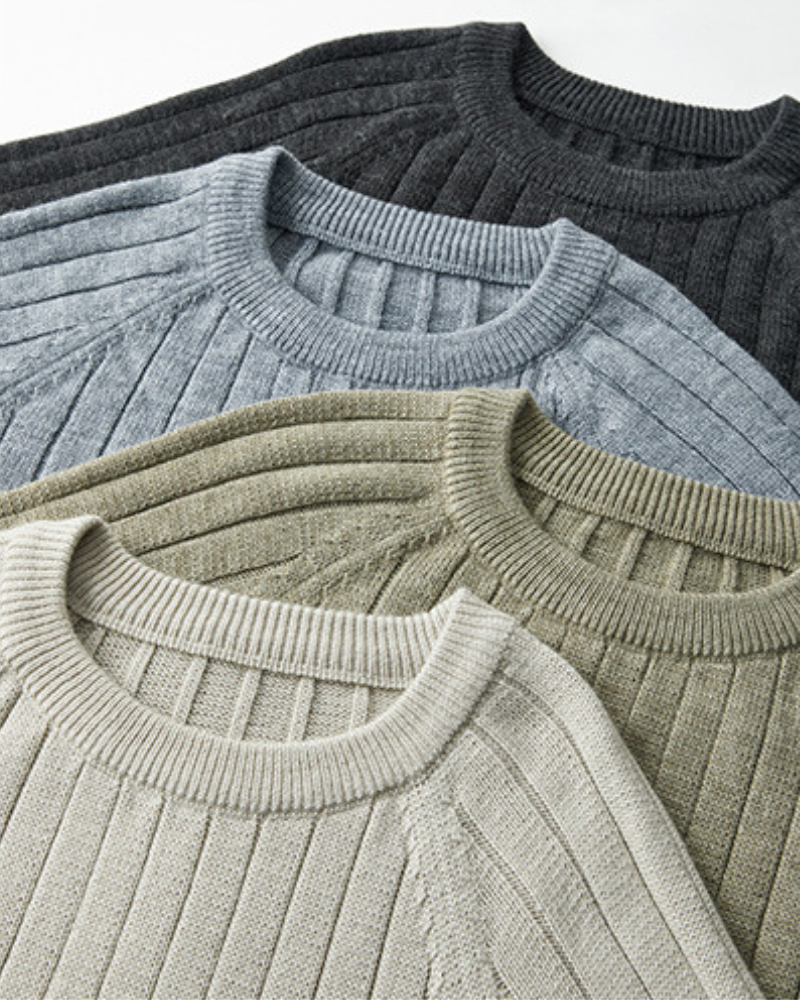 100% Premium Wool Sweater - Iron & Oak